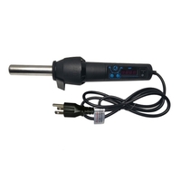 Pistolet à air chaud portable à 8 buses avec noyau de chauffage en céramique à LED,  affichage numérique de la température de circulation de l