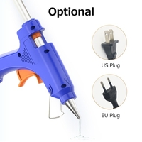 Pistolet à colle chaude Portable 20 W avec 12 bâtons de colle Mini pistolet à colle tenu dans la main pour enfants