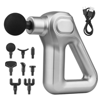 Pistolet de massage musculaire portable Masseur de tissus profonds portable Pistolet de fascia à percussion avec 12 niveaux de vitesse 8 têtes de massage pour le soulagement de la douleur Athlètes Hommes Femmes Parents