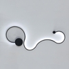 Plafonnier acrylique de style moderne conduit lustre