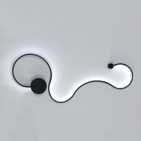 Plafonnier acrylique de style moderne conduit lustre