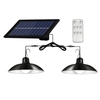 Plafonniers à LED à énergie solaire Dimmable Shed Lights avec télécommande et contrôle d