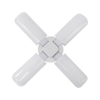 Plafonniers de garage à LED - Plafonnier de garage à intensité variable,  6000LM 6500K E27/B22 Plafonniers de garage à LED avec 4 panneaux réglables pour garages,  atelier,  intérieur,  extérieur,  atelier et entrepôt,  zone complète