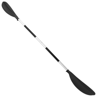 Planche de pagaie de kayak asymétrique à dégagement rapide en 4 pièces
