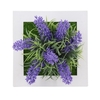 Plantes de Simulation artificielles Tenture murale 3D/Fleurs de bureau Cadre photo de plantes artificielles pour le cadeau de décoration murale de bureau à domicile