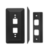 Plaque murale livrée avec une cale L35 ° / R35 ° compatible avec la sonnette vidéo à batterie Eufy,  résolution 2K HD (batterie-alimentation),  kit de cale de plaque murale de montage de réglage de la matière plastique,  noir