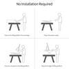 Plate-forme de levage pour ordinateur portable électrique Table de levage pour ordinateur portable Support de moniteur pour ordinateur portable en hauteur réglable debout bureau de levage de bureau d