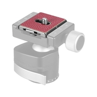 Plateau de dégagement rapide universel ultra-mince de 38 mm avec boucle pour courroie de caméra Clé à vis de caméra amovible pour plaque de démontage rapide pour trépied standard Arca Swiss Standard