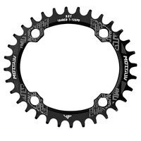 Plateau de vélo 32T/34T/36T/38T 104mm BCD bague de manivelle de vélo à 4 boulons Compatible avec la vitesse 7/8/9/10/11