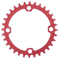 Plateau de vélo 32T/34T/38T 104mm BCD Anneau de manivelle de vélo à 4 boulons Compatible avec une vitesse unique