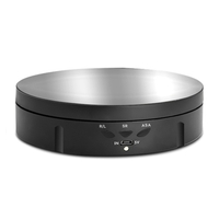 Plateau tournant électrique à 360 °,  chargeur USB,  présentoir rotatif,  3 vitesses réglable pour la photographie,  affichage de bijoux
