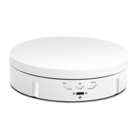 Plateau tournant électrique à 360 °,  chargeur USB,  présentoir rotatif,  3 vitesses réglable pour la photographie,  affichage de bijoux
