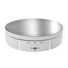 Plateau tournant électrique à 360 °,  chargeur USB,  présentoir rotatif,  3 vitesses réglable pour la photographie,  affichage de bijoux