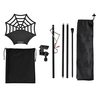 Pliable lanterne support pôle réglable support de lampe cintre avec porte-boissons plateau pour Camping en plein air voyage BBQ pique-niques