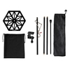 Pliable lanterne support pôle réglable support de lampe cintre avec porte-boissons plateau pour Camping en plein air voyage BBQ pique-niques
