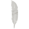 Plume Forme Miroir Stickers Muraux Miroir Décoratif Acrylique Stickers Muraux Amovibles DIY Décorations Pour La Maison pour Entrée Chambre Salle De Bains Salon 73 * 18 CM