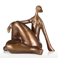 Plump Yoga Femme- Hunker Tomfeel en fibre de verre Sculpture Décoration Original Design Yoga
