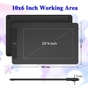 PNBOO PN1060 Tablette Graphique Tablette de Dessin Numérique avec 8192 Niveaux de Sensibilité à la Pression Résolution 5080LPI 8 Touches de Raccourci