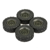Pneu de camion militaire 4PCS 65mm pour 1/16 WPL B-14 B-24 B-16 C-14 C-24 voiture RC