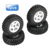 Pneus de voiture AUSTAR 4PCS 48*18mm RC avec jante en alliage d