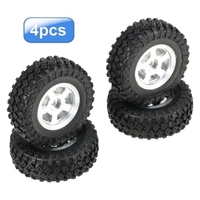 Pneus de voiture AUSTAR 4PCS 48*18mm RC avec jante en alliage d
