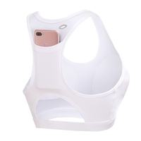 Poche arrière de soutien-gorge de sport yoga résistant aux chocs