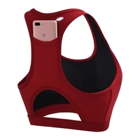 Poche arrière de soutien-gorge de sport yoga résistant aux chocs