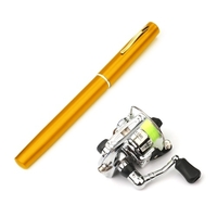 Poche pliable canne à pêche moulinet Combo Mini stylo canne à pêche Kit canne à pêche télescopique Spinning Reel Combo Kit