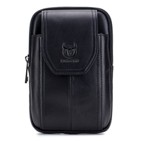 Pochette de ceinture en cuir pour hommes sac banane pochette de téléphone avec boucle de ceinture