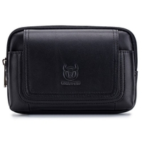 Pochette de ceinture en cuir pour hommes sac banane pochette de téléphone avec boucle de ceinture