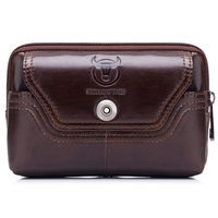 Pochette de ceinture en cuir pour hommes sac banane pochette de téléphone avec boucle de ceinture