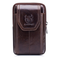 Pochette de ceinture en cuir pour hommes sac banane pochette de téléphone avec boucle de ceinture