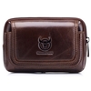 Pochette de ceinture en cuir pour hommes sac banane pochette de téléphone avec boucle de ceinture
