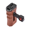 Poignée de cage de caméra en bois réglable Poignée latérale gauche/droite Vis 1/4 pouce Support de style ARRI avec mini-clé de montage pour griffe froide Compatible avec la cage vidéo SmallRig