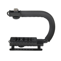 Poignée de stabilisateur de caméscope U-Grip Stabilisateur vidéo en forme de C à cardan portable DSLR