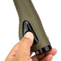 Poignées antidérapantes en cuir pour guidon de vélo à double verrouillage ZTTO