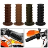 Poignées de moto poignées de guidon antidérapantes poignées de guidon de confort de moto poignée de propulseur pour Honda CB400,  2 pièces,  café