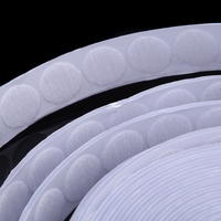 Points de 20mm de 500pcs auto-adhésif blanc pièces crochet et boucle collant autocollantes