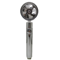 Pommeau de douche à hélice turbo haute pression portable tourné à 360 ° puissant jet à main économiseur d