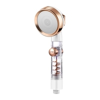 Pommeau de douche à main avec interrupteur marche/arrêt du ventilateur Turbo Pomme de douche haute pression à 3 réglages G1/2 pomme de douche à économie d