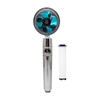 Pommeau de douche à main avec ventilateur Turbo Interrupteur de pause marche/arrêt Filtre en coton Pomme de douche haute pression à économie d