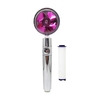 Pommeau de douche à main avec ventilateur Turbo Interrupteur de pause marche/arrêt Filtre en coton Pomme de douche haute pression à économie d