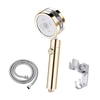 Pommeau de douche à main avec ventilateur Turbo Interrupteur marche/arrêt de pause Filtre en coton Pomme de douche haute pression à économie d