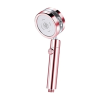 Pommeau de douche à main avec ventilateur Turbo Interrupteur marche/arrêt de pause Filtre en coton Pomme de douche haute pression à économie d