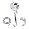 Pommeau de douche à main avec ventilateur Turbo Interrupteur marche/arrêt de pause Filtre en coton Pomme de douche haute pression à économie d