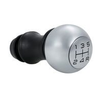 Pommeau de levier de vitesse chromé adaptateur de levier de levier de vitesse manuelle à 5 vitesses pour Peugeot 106 206 207 306 307 407 408 508 807
