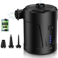 Pompe à air électrique Gonflateur à air rapide avec 3 buses pour le camping Matelas gonflables Lit d