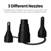 Pompe à air noire portable Pompe à air électrique rechargeable Pratique de petite taille Accueil Ménage Camping Utilitaire Outil Lit d