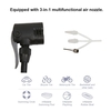 Pompe à air pliable 2 en 1 avec baromètre précis en noir Pompe haute pression avec double cylindre Pompe de gonflage portable à cylindre gonflable avec pédale pour automobiles,  vélos,  bateaux en caoutchouc