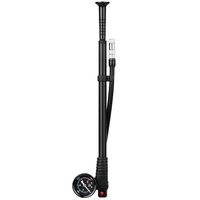 Pompe à choc haute pression 300 PSI Pompe à air Presta Schrader Valve Pompe de vélo de route de montagne avec manomètre pour fourche avant et suspension arrière de vélo Amortisseurs pneumatiques